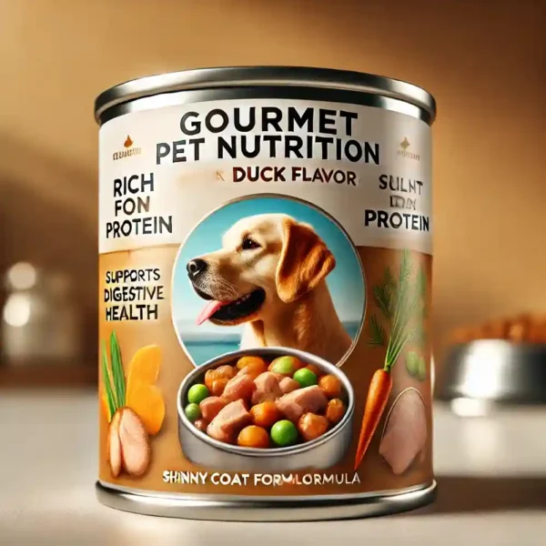 Lata comida perro sabor pato Gourmet Pet Nutrition