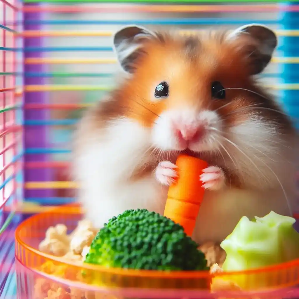 hamster comiendo